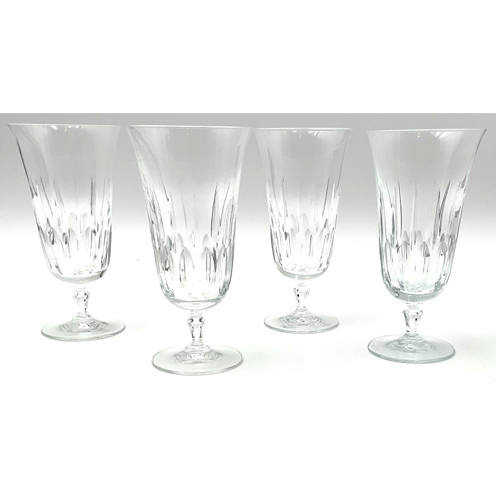 Mikasa Park Avenue Lead Crystal Iced Tea Glass Set of Four Brand New Vintage Set